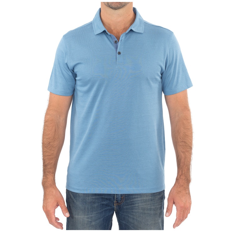 Kirkland Signature Men's Polo Tee Light Blue Costco Australia