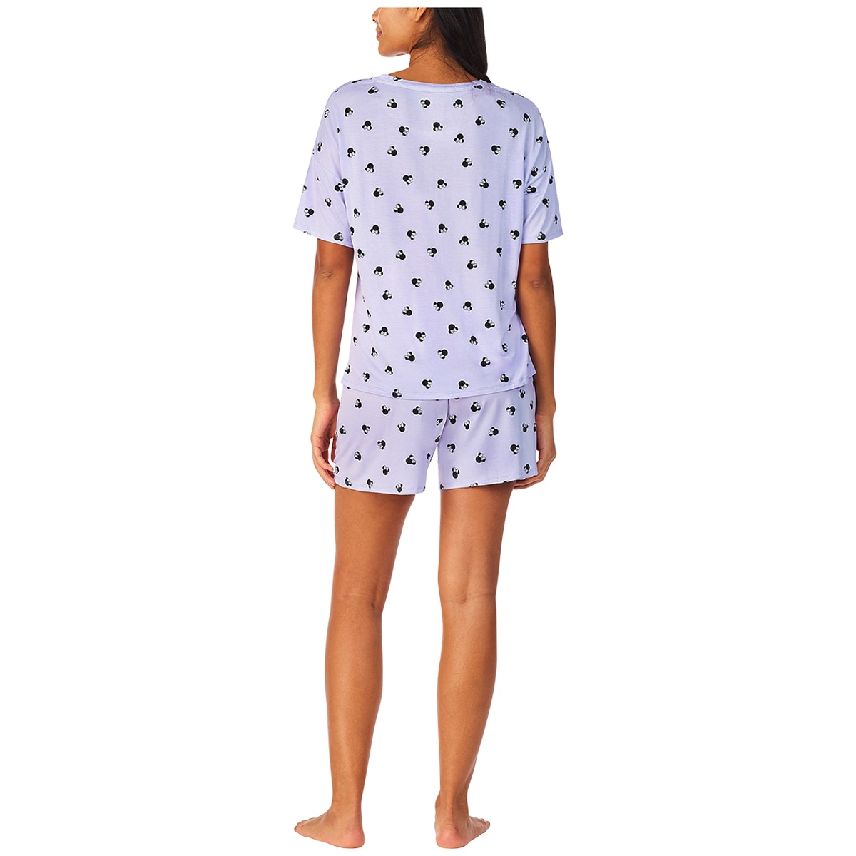 Mickey & Minnie Women's Pyjama Set 2 Piece - Purple