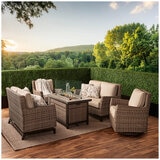 Agio Anderson 5 Piece Fire Seating Set