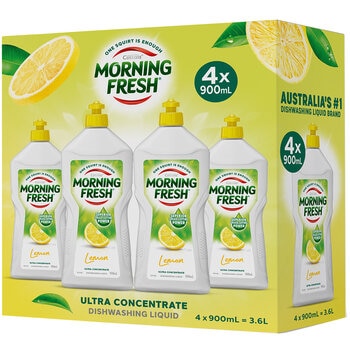 Morning Fresh Dishwashing Liquid Lemon 4 x 900 ml