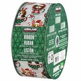 Kirkland Signature Wire Edged Holiday Ribbon 45.7m Kirkland Signature Wire Edged Holiday Ribbon 45.7m