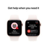 Apple Watch Series 10 GPS 42mm Rose Gold Aluminium Case with Light Blush Sport Band S/M