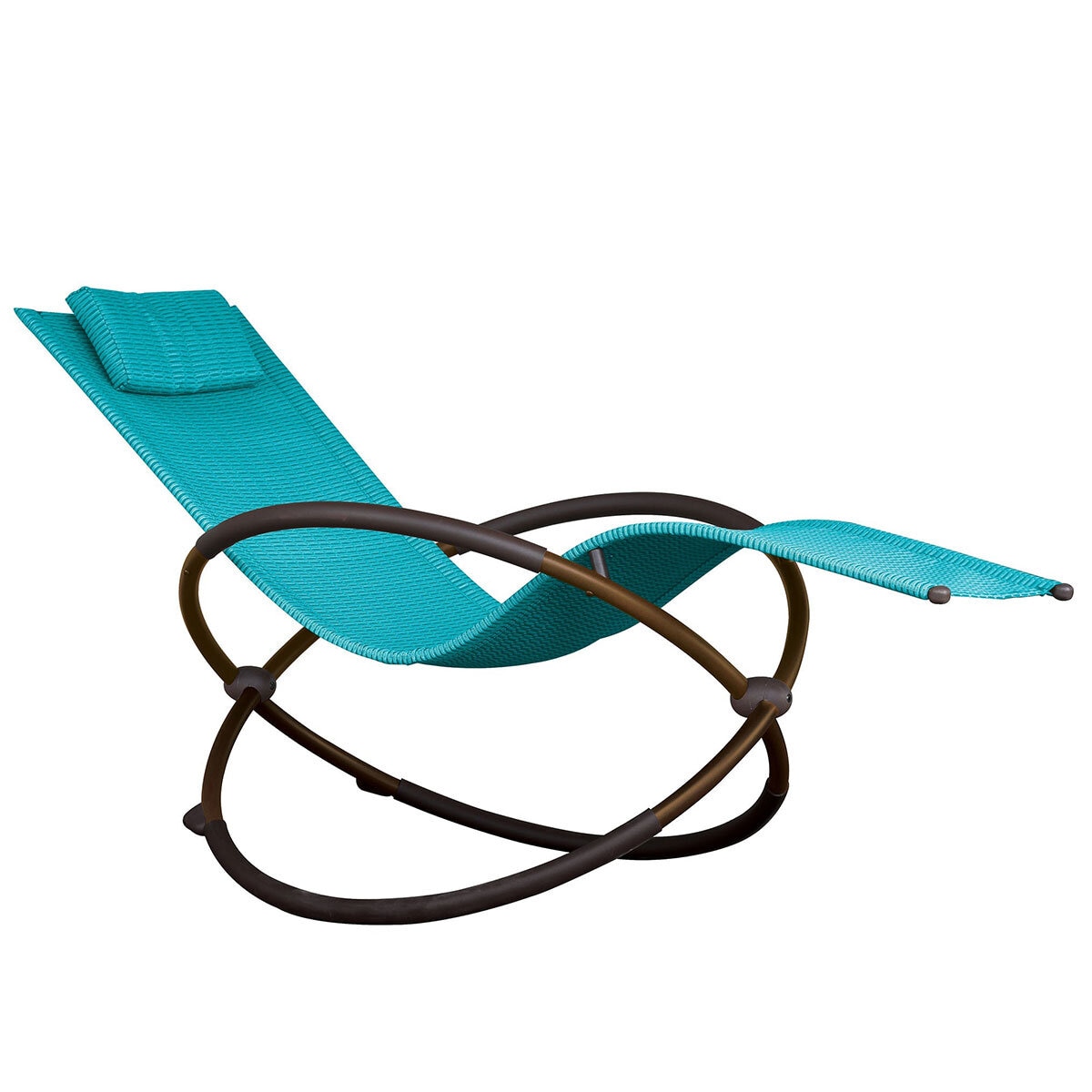 Vivere Single Orbital Lounger  True Turquoise