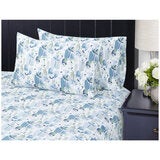 South Point Home Fashions Microfiber King Single 4 Piece Sheet Set Floral