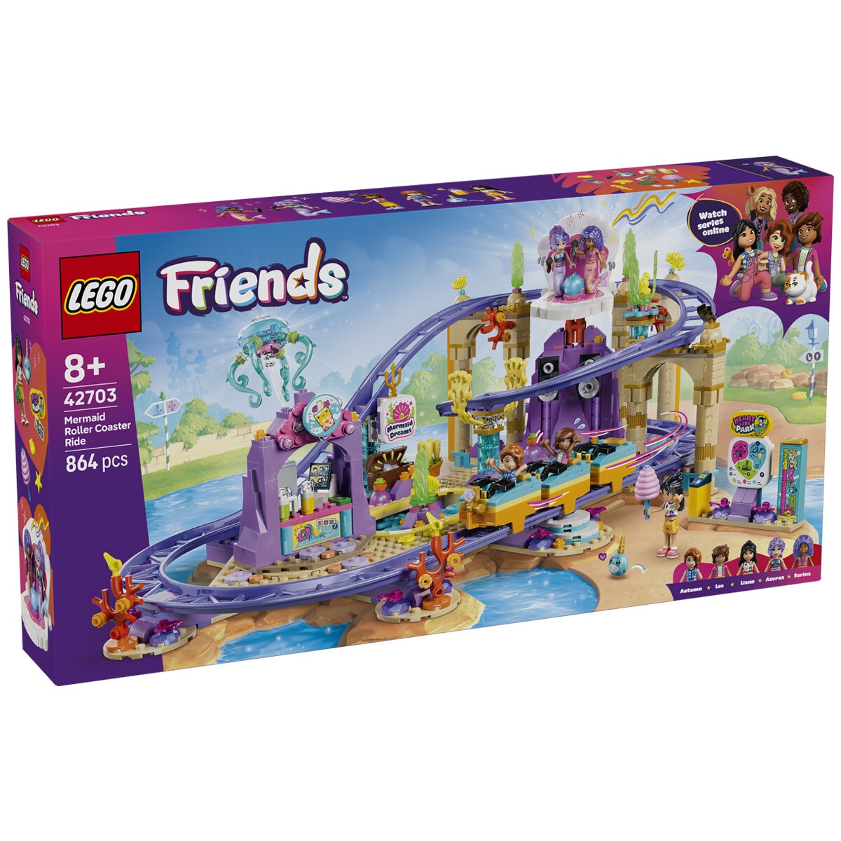 LEGO Friends Mermaid Roller Coaster Ride Building Set 42703