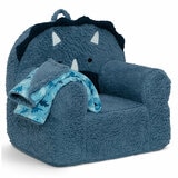 Cozee Kids' Animal Chair with Plush Blanket - Dinosaur