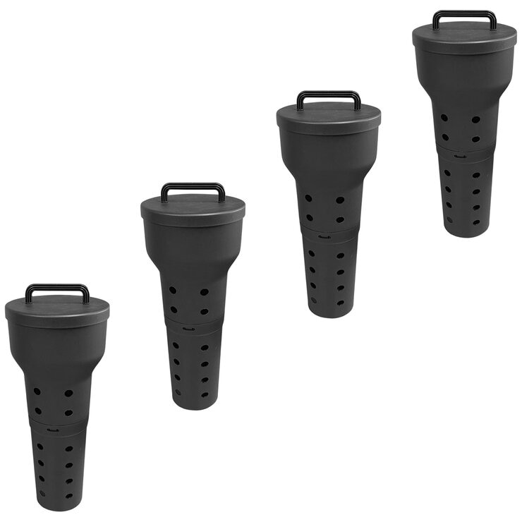 Greenlife 4 x Worm Tower & Micro Composter Black 22 x 22 x 52cm Greenlife 4 x Worm Tower & Micro Composter Black 22 x 22 x 52cm