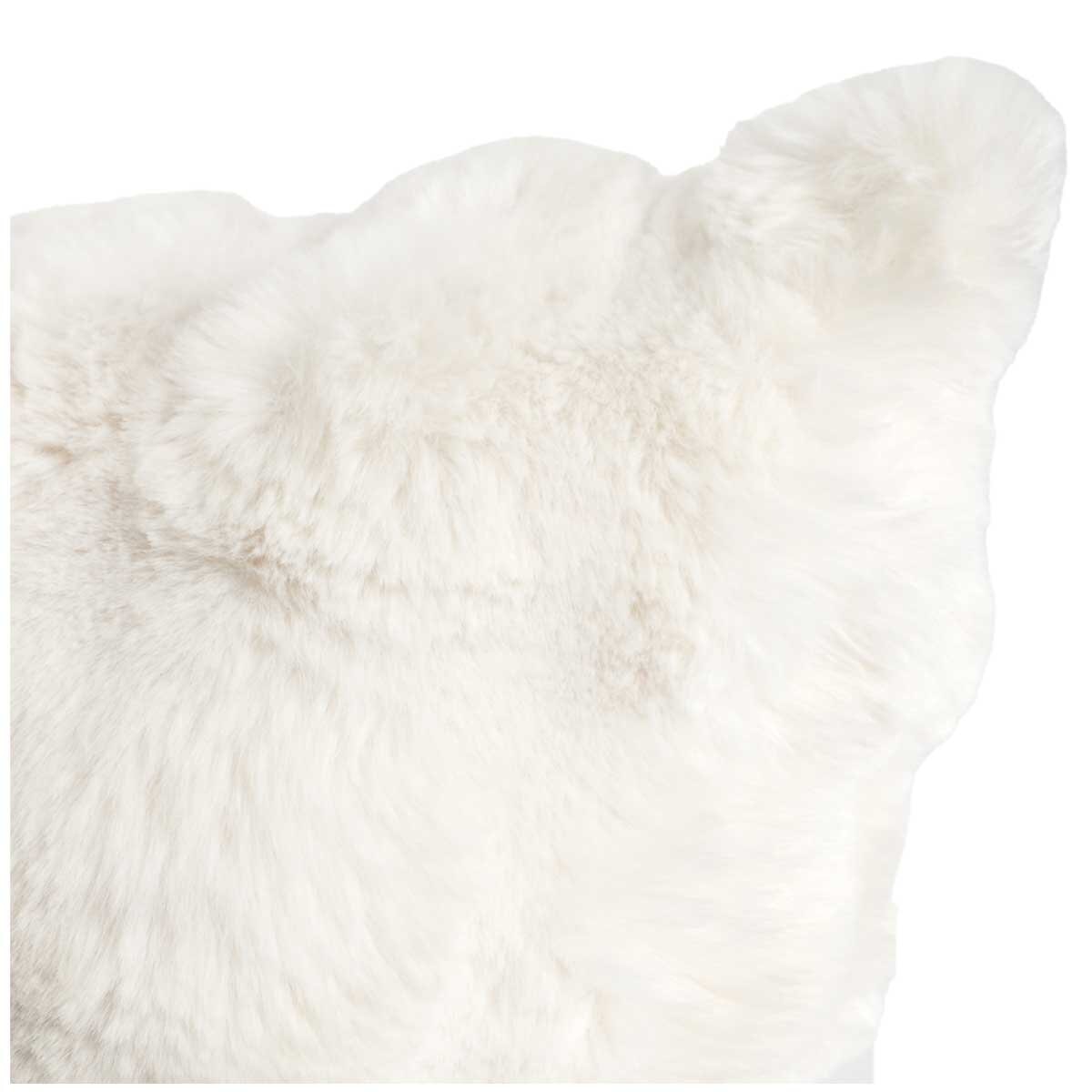 House & Home Luxe Faux Fur Cushion 55cm x 55cm Ivory