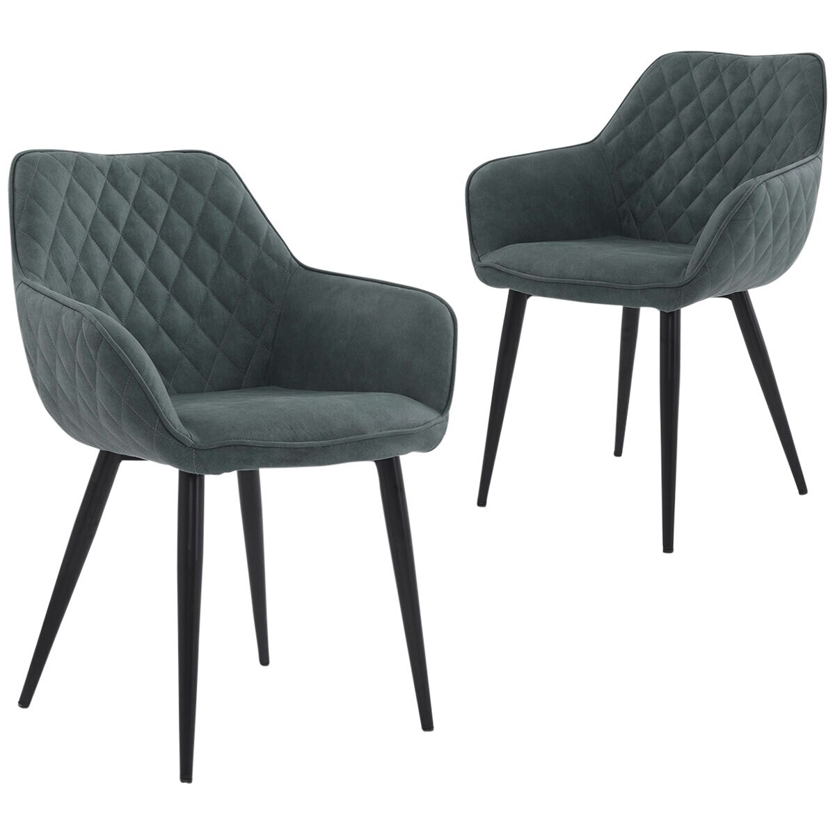 142279-Onex RiVa Dining Chair Dark Green