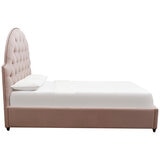 Moran Princess Queen BedHead With Encasement With Slatted Base Plush Petal