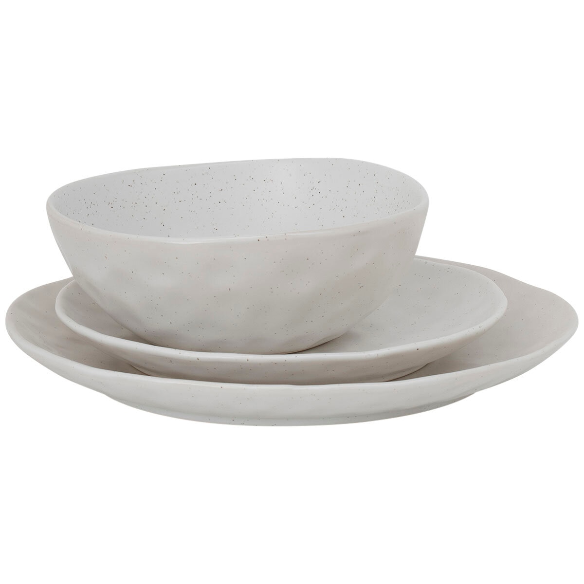 Salt and Pepper Napier Dinner Set 18 Piece White