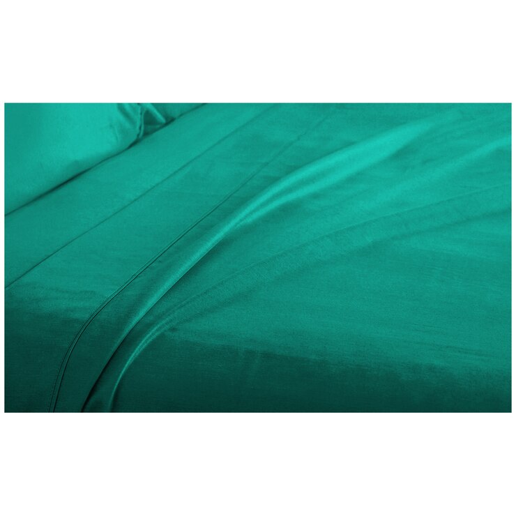 Kingtex Bamboo Cooling 2000TC Sheet Set Single - Teal