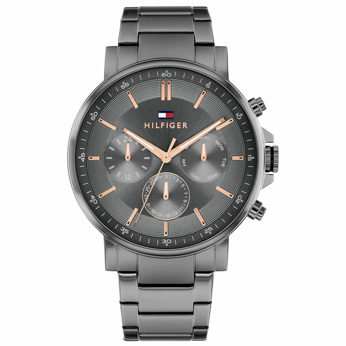 Tommy Hilfiger Tyson Grey Dial Grey Steel Men's Watch 1710711