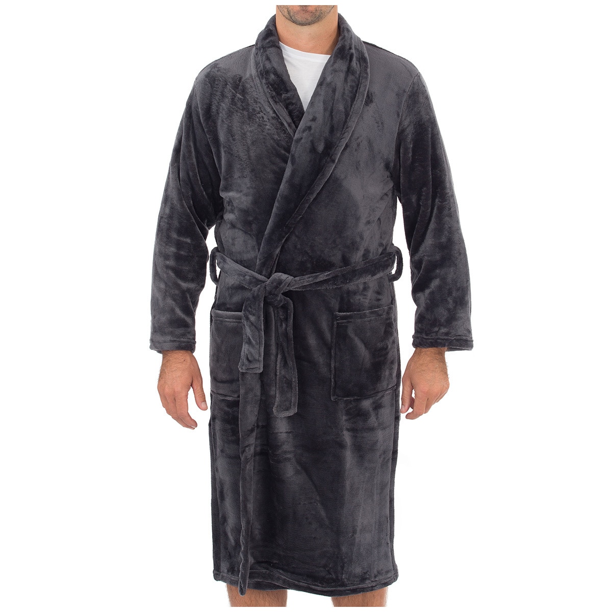 Gloster Men's Robe - Steel