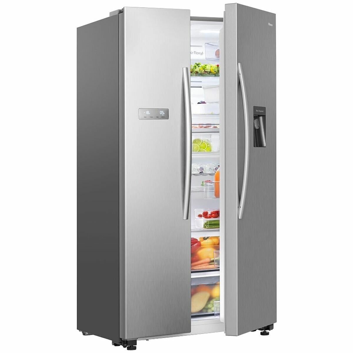 Hisense 578L Side By Side Refrigerator Stainless HRSBS578SW