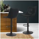 Artiss Vintage Barstool Black 2 Pack