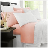 Kingtex Bamboo Cooling 2000TC Sheet Set Single - Tea Rose