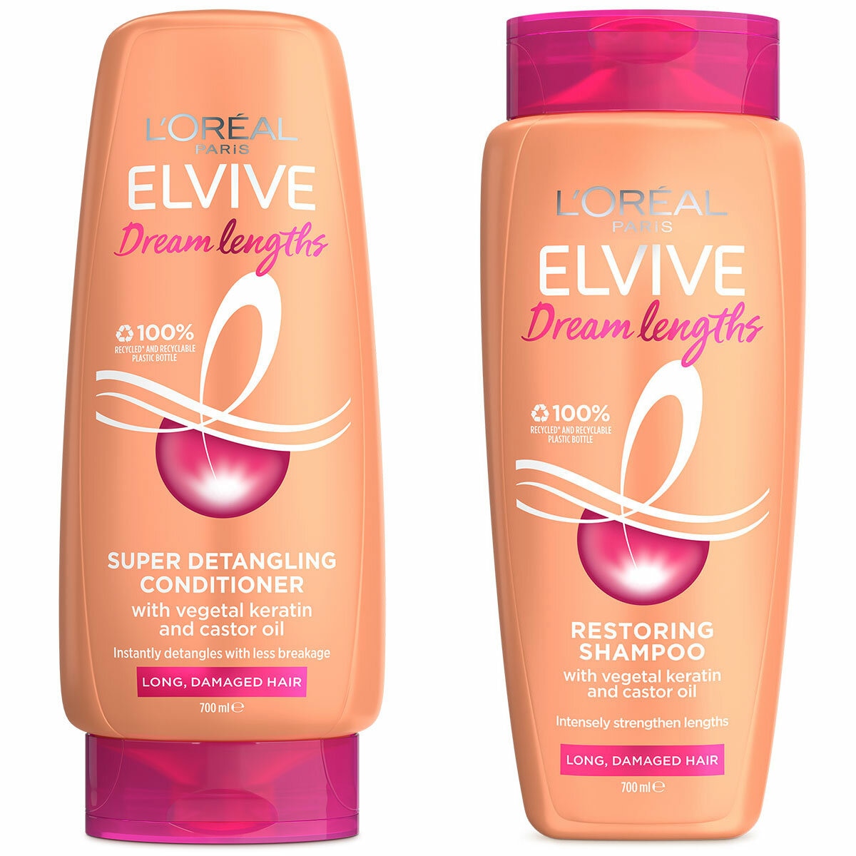 L'Oreal Elvive Shampoo & Conditioner 2 x 700ml Dream Length