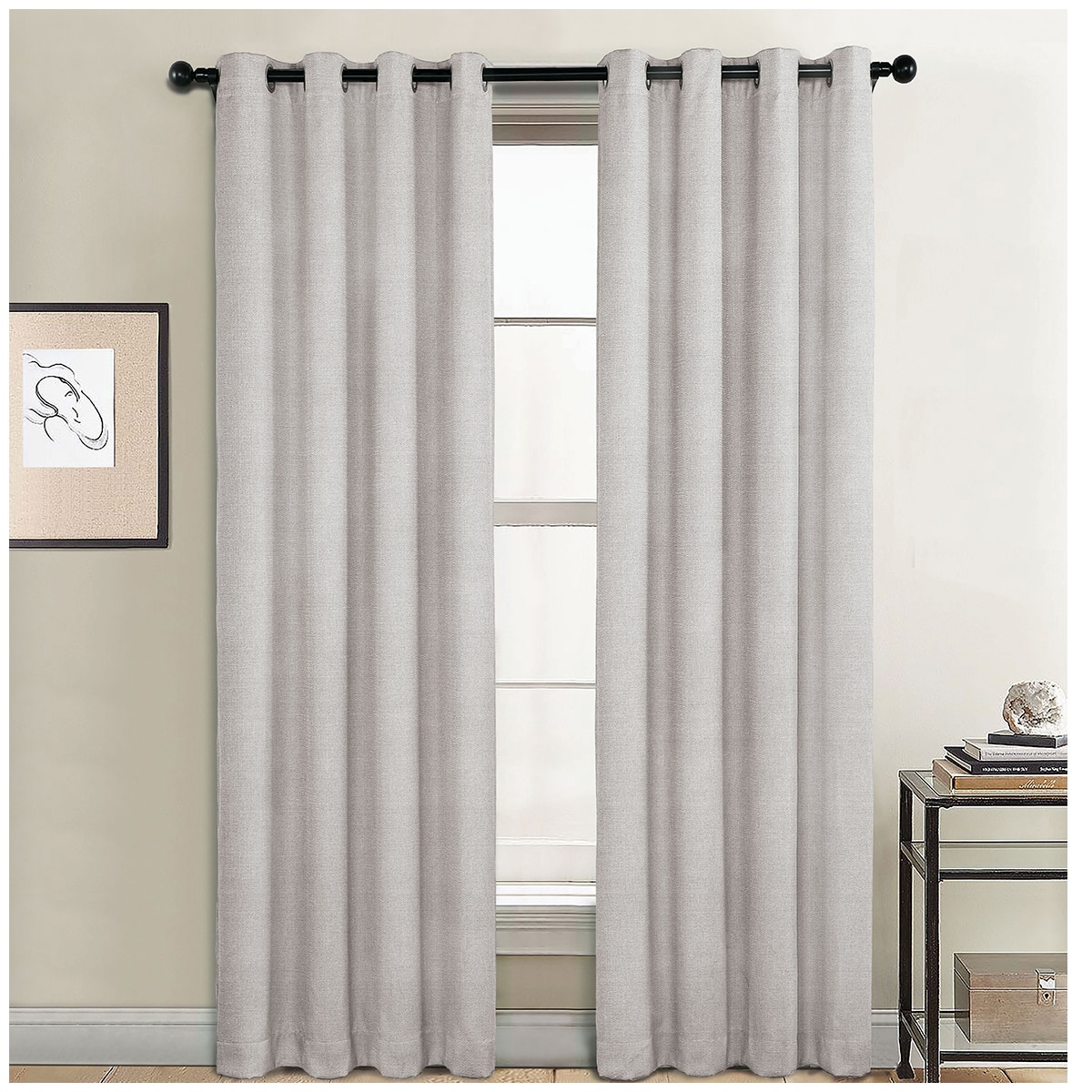 Sun+BLK Blackout Curtains 2pk Silver | Costco Australia