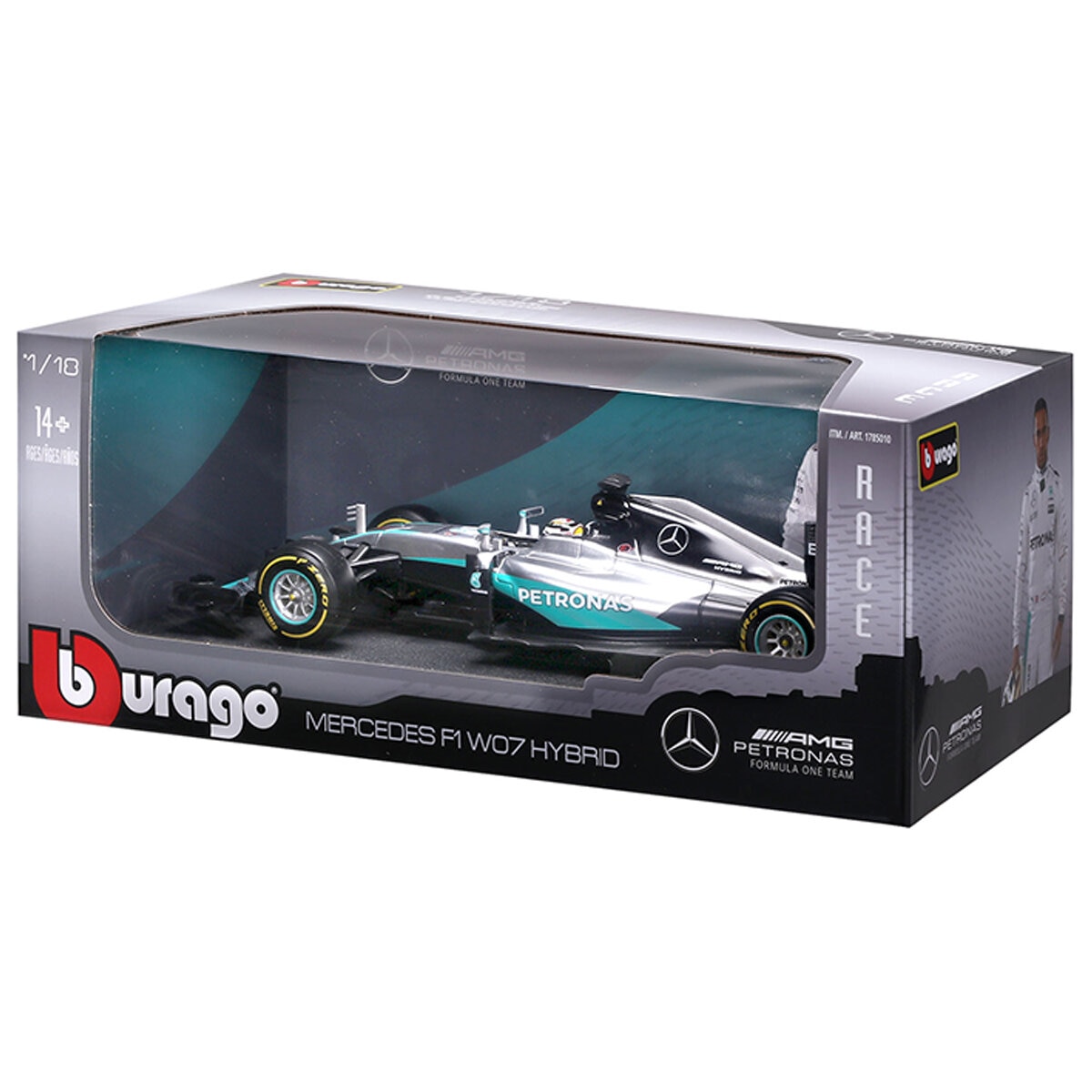 1:18 Mercedes F1 W07 Hybrid 2016 Lewis Hamilton