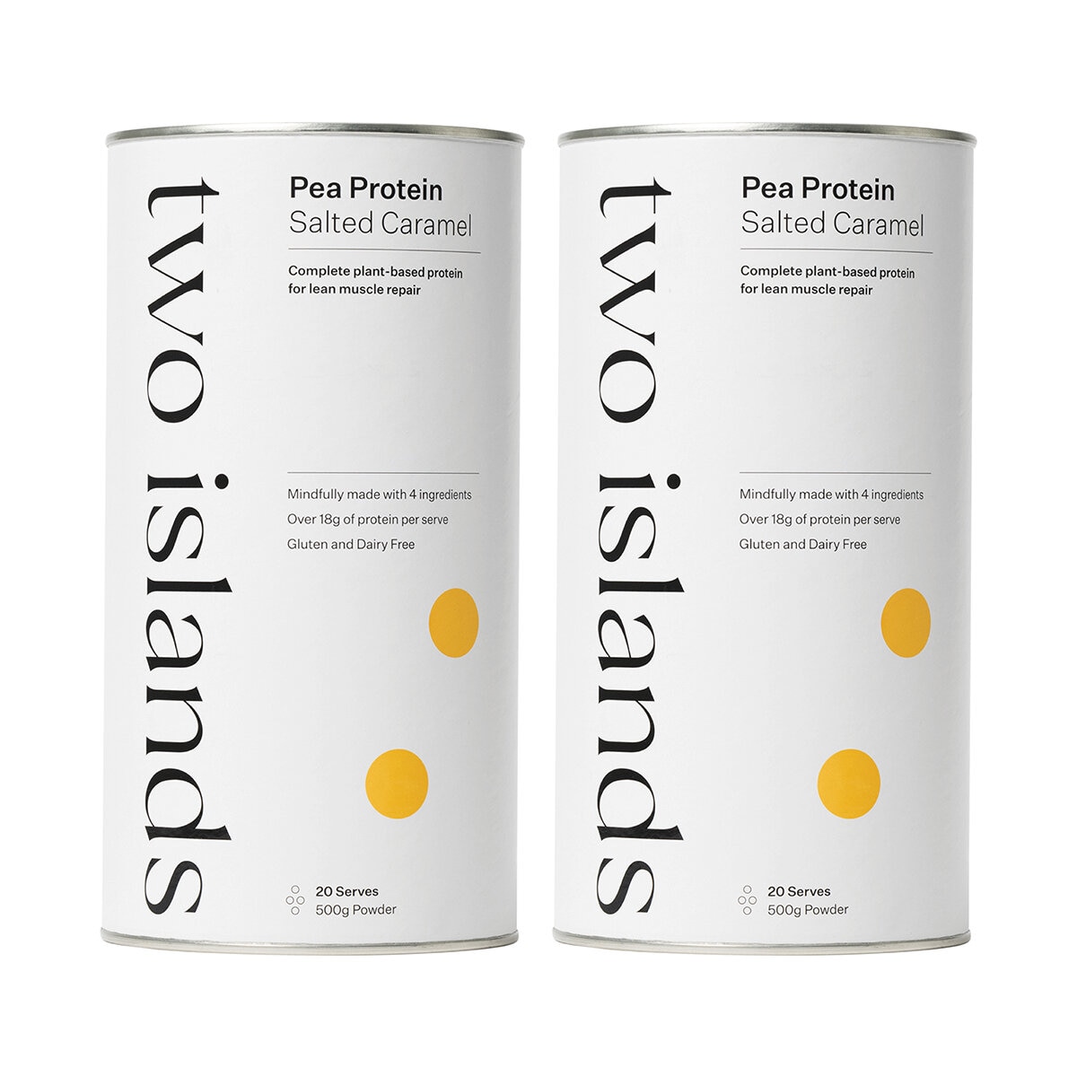 Two Islands Salted Caramel Pea Protein 2x500g