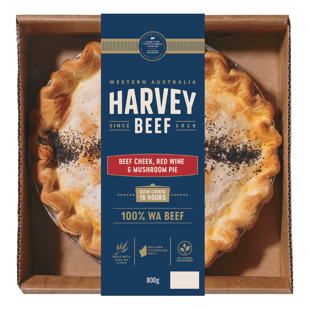 Harvey Beef Cheek Mushroom Pie 800g