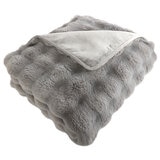 House & Home Bubble Faux Fur Throw 152cm x 177cm