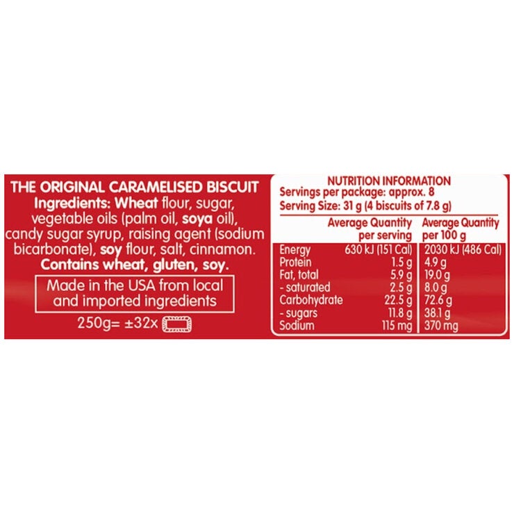 Lotus Biscoff 4 x 250g