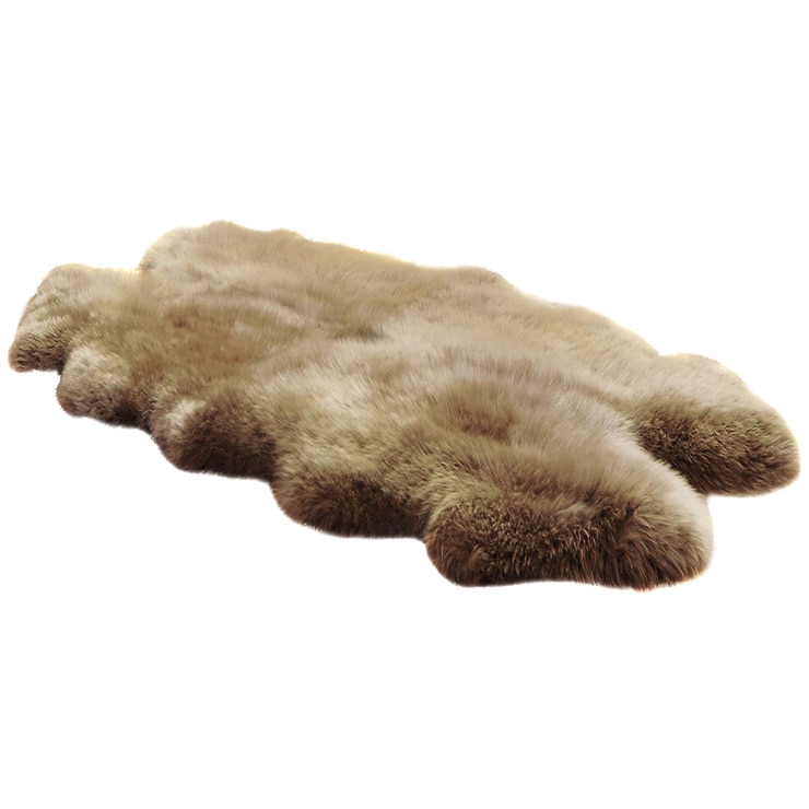 Windward Sheepskin Quad Rug Taupe Costco Australia