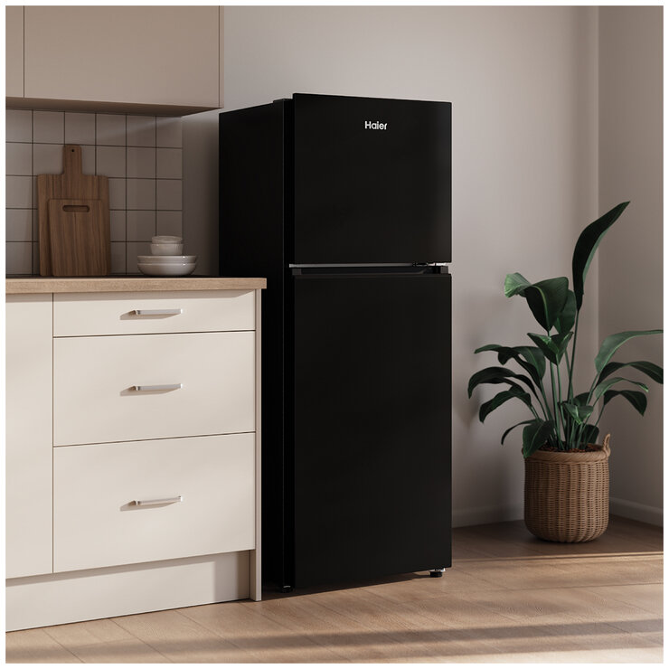 Haier 208L 300 Series Refrigerator Top Freezer Black HRF210TG Haier 208L 300 Series Refrigerator Top Freezer Black HRF210TG