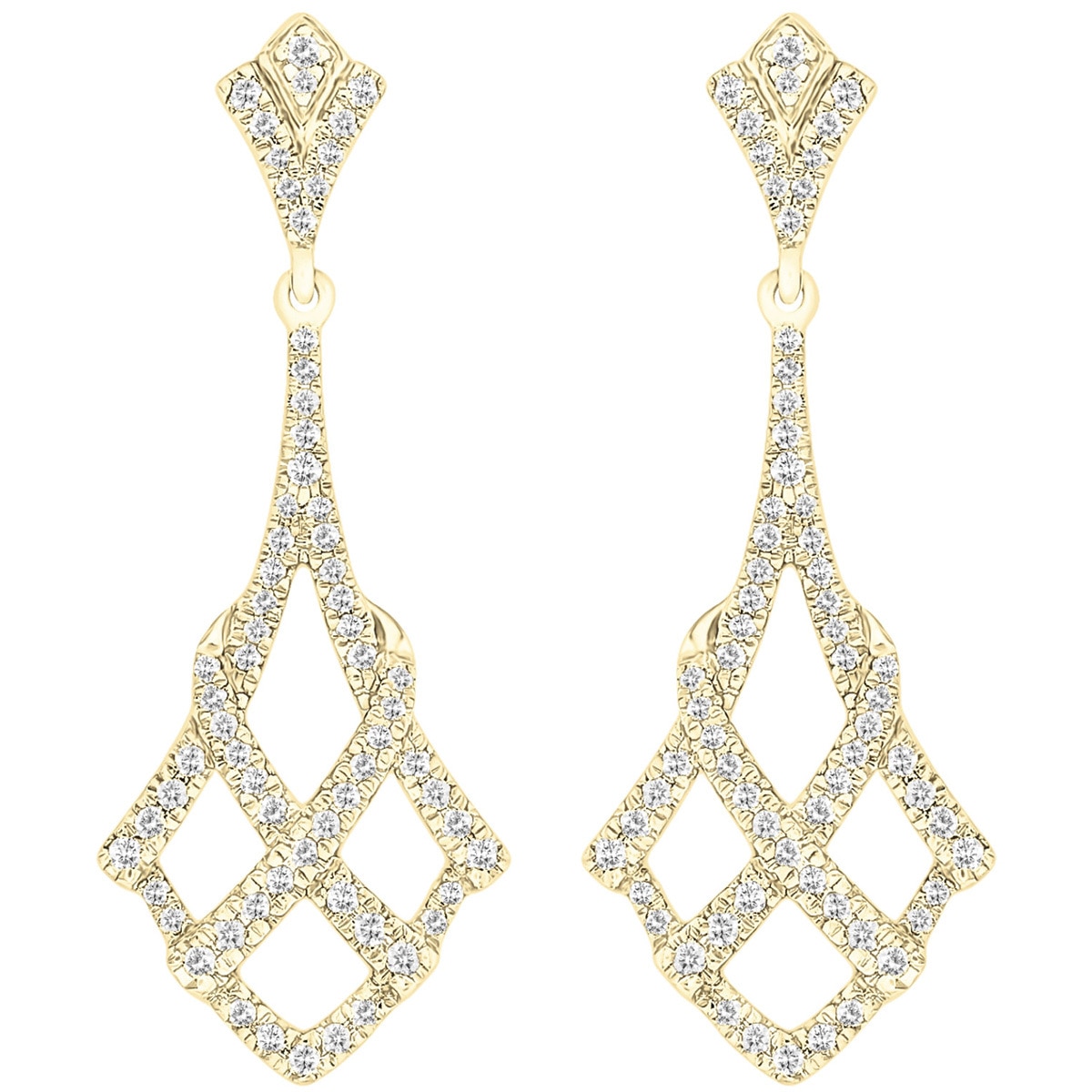 0.50ctw Diamond Net Earrings
