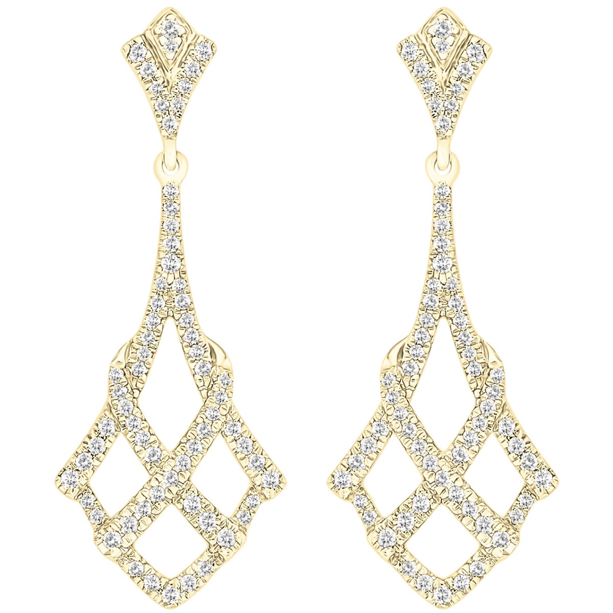 0.50ctw Diamond Net Earrings