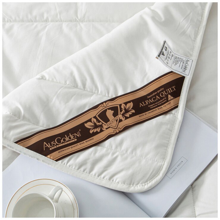 Ausgolden Gold Medal Pure Alpaca All Season Quilt Single Costco Australia