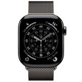 Apple Watch Series 11 GPS + Cellular 42mm Slate Titanium Case with Slate Milanese Loop
