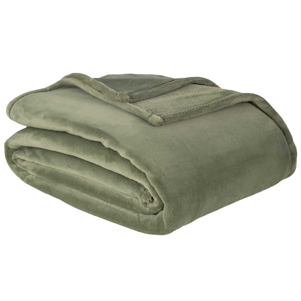 Berkshire Luxe Loft Blanket King Green
