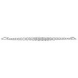 18KT White Gold 0.75ctw Round Diamond Adjustable Bracelet
