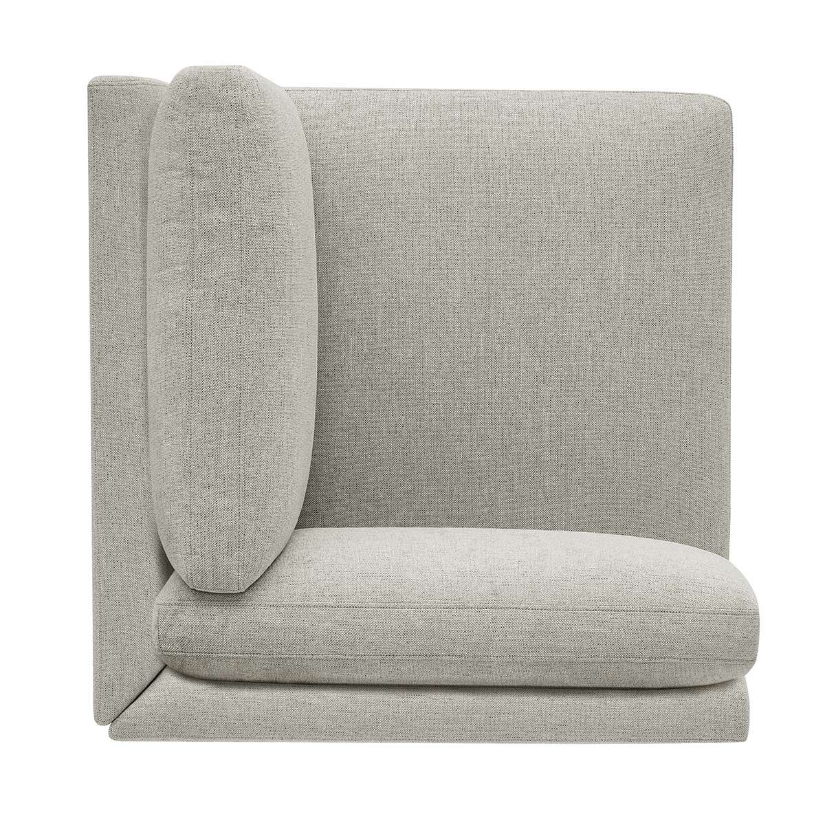 Thomasville 6PC Fabric Modular Sectional with Ottoman Light Grey