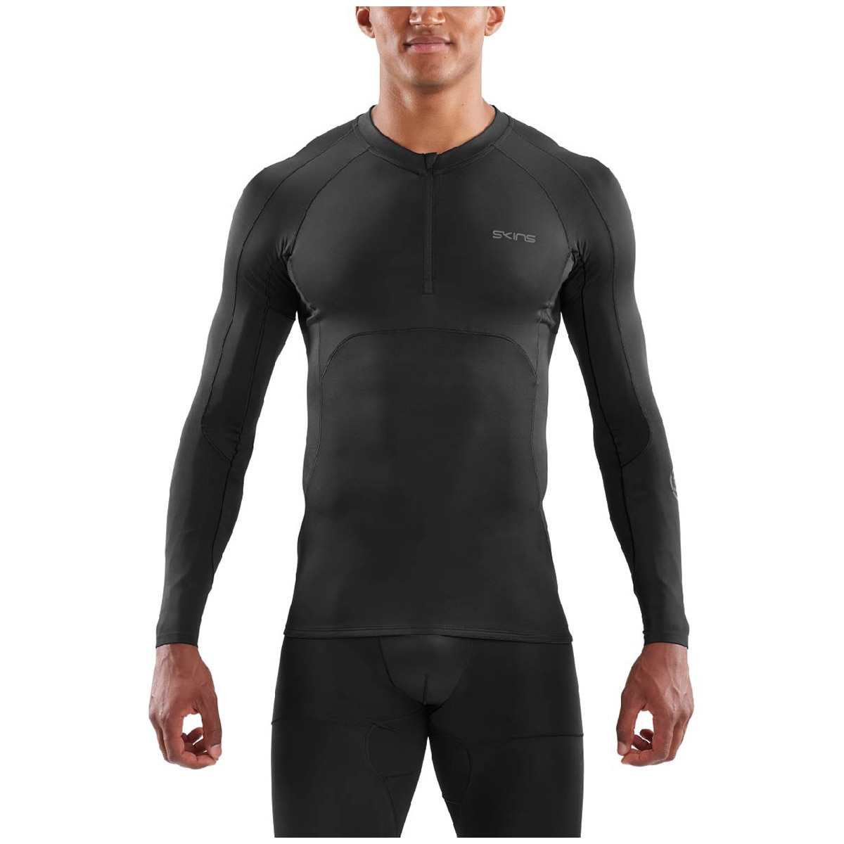 SKINS Ultimate Black Half Zip Long Sleeve Top | Costco Au...