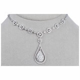 18KT White Gold 2.75ctw Diamond Teardrop Necklace