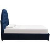 Moran Princess King Bedhead With Encasement With Slatted Base Blue