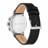 Calvin Klein Gauge Black Leather Blue Dial Men's Watch 25200497 Calvin Klein Gauge Black Leather Blue Dial Men's Watch 25200497