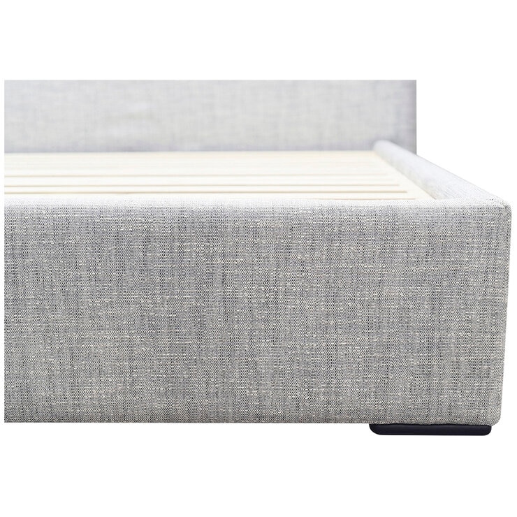 Moran Ora King Bedhead with Encasement and Slats Steel