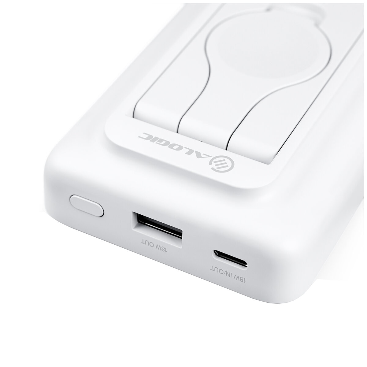 ALOGIC Lift 4-in-1 MagSafe Compatible Wireless Charging 10,000mAh Power Bank White