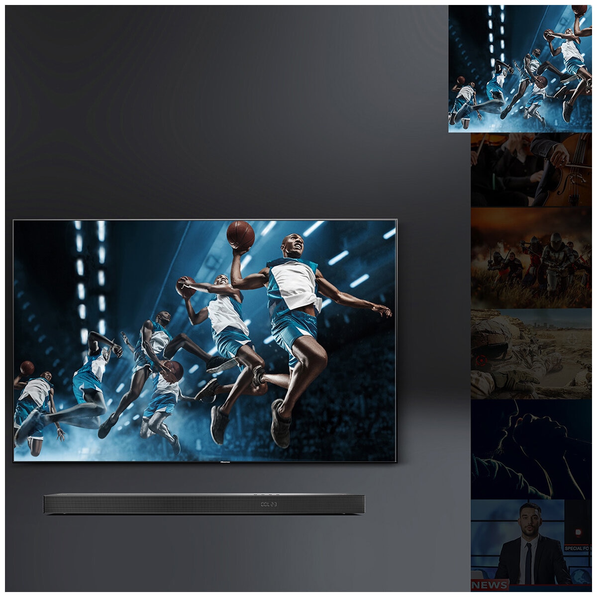 Hisense Dolby Atmos 5.1.2 Channel Soundbar with Wireless Subwoofer U5120G