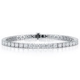 18KT White Gold 4.20ctw Diamond Tennis Bracelet
