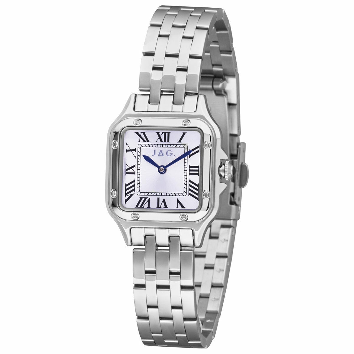 JAG Riana Silver Tone Square Dial Women's Watch J2814A JAG Riana Silver Tone Square Dial Women's Watch J2814A