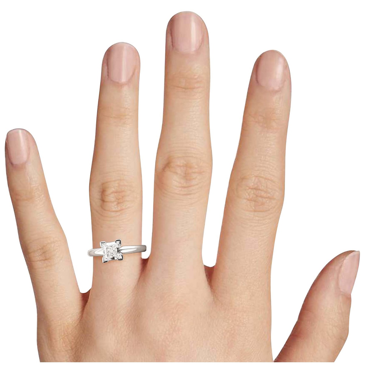 1.00ctw Princess Dia Solitaire Ring