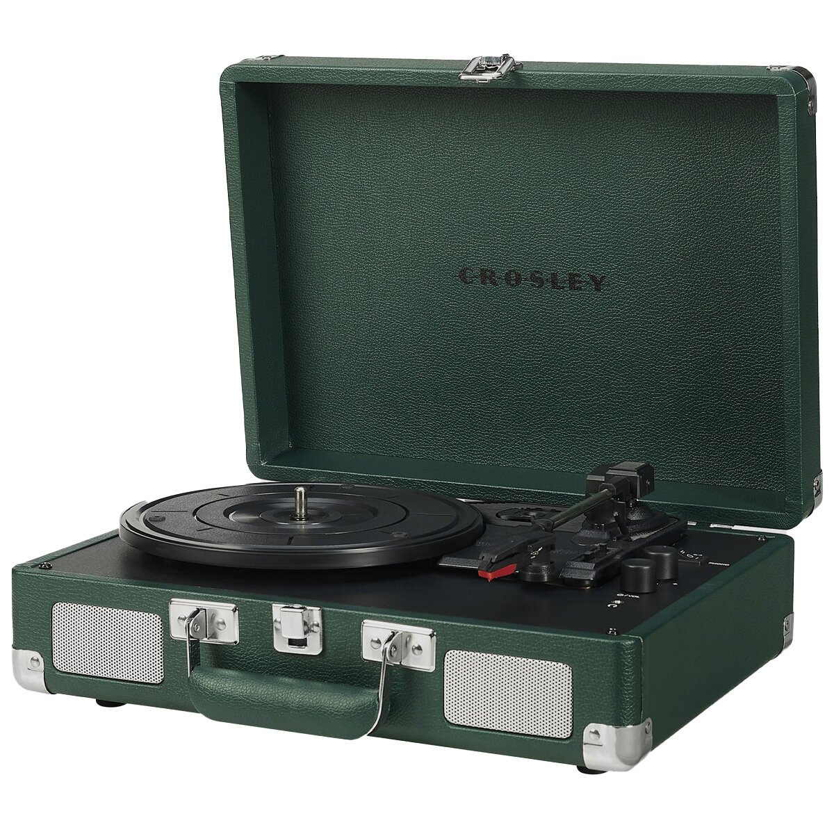 Crosley Cruiser Bluetooth Portable Turntable Dark Emerald CRIW8005F-EM4 Crosley Cruiser Bluetooth Portable Turntable Dark Emerald CRIW8005F-EM4
