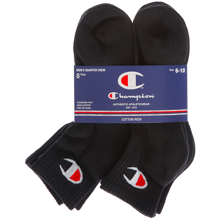 Champion Men's 1/4 Crew Sock 8pk Costco Australia