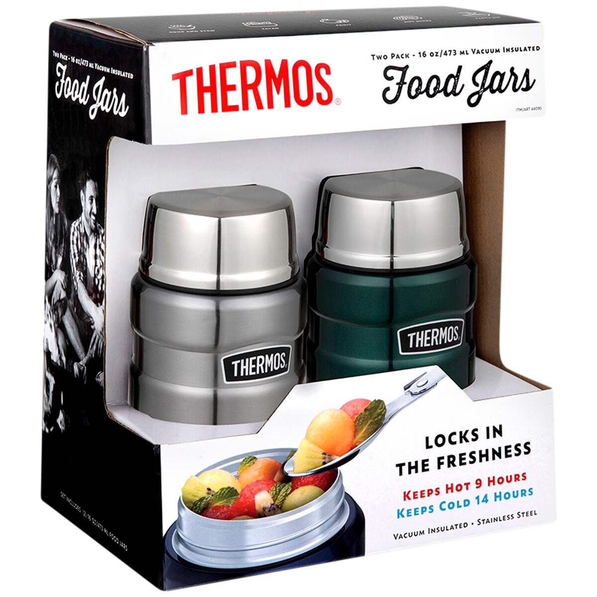 Thermos Stainless King 470ml Food Jar 2 Pack